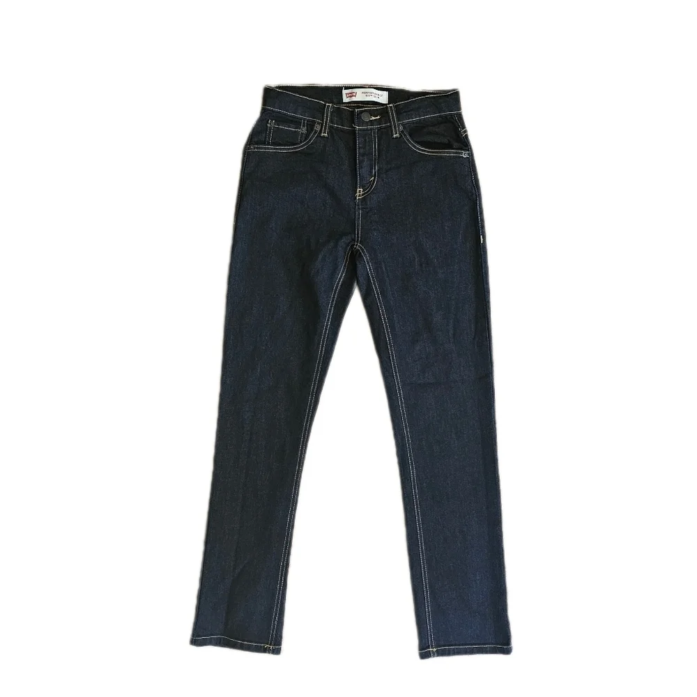Levi's Boys Dark Blue Slim Jeans, Size 14 Reg - Picture 4 of 5